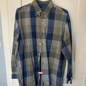 Ralph Lauren Chaps Men’s Plaid Dress Shirt - large.